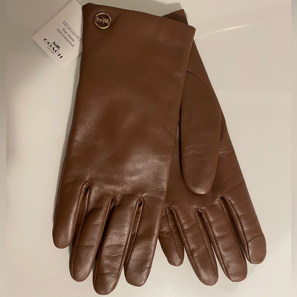 Brand New Leather Coach gloves